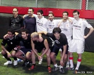 Students organized a soccer tournament as an exercise in management.